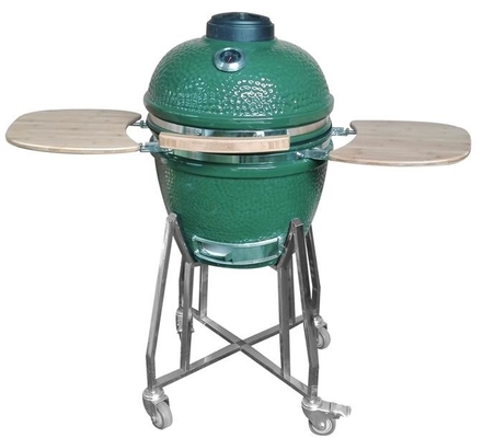 18" CERAMIC BBQ GRILL KAMADO/  Black, Red, Green/ Stainless Cart or Iron Cart